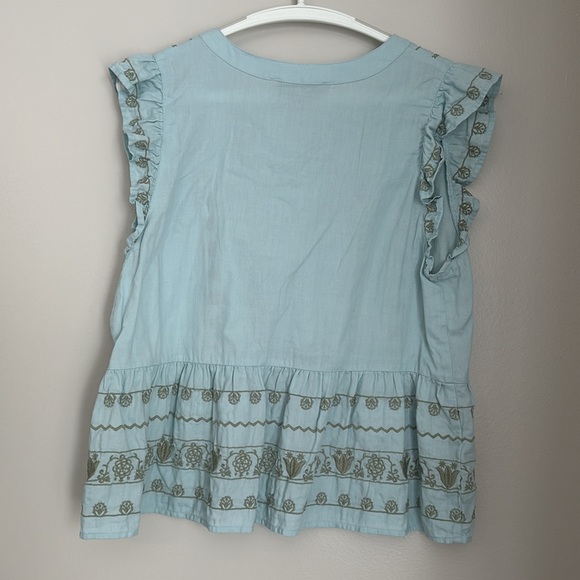 Women’s Blue Sleeveless Top - Loft - Small - Picture 5 of 5